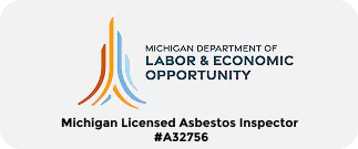 Michigan Licensed Asbestos Inspector #A32756